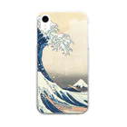 SONOTENI-ARTの003-001　葛飾北斎　『富嶽三十六景　神奈川沖浪裏』　クリア　スマホケース　iPhone XR専用デザイン　CC3 Clear Smartphone Case