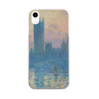 SONOTENI-ARTの004-026　クロード・モネ　『国会議事堂、日没』　クリア　スマホケース　iPhone XR専用デザイン　CC3 Clear Smartphone Case