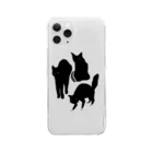Y O L KのANGRY CAT Clear Smartphone Case