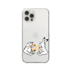 しきいろの鳥獣戯画(ポップ) Clear Smartphone Case