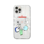 魚の4コマの敵だ！クリアスマホケース(iPhone11~16) Clear Smartphone Case