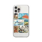 すとろべりーガムFactoryのドット浮世絵 Clear Smartphone Case