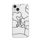 izaomiuの絡み合う猫と猫と猫と…　白黒ver. Clear Smartphone Case