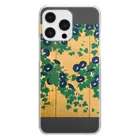 SONOTENI-ARTの002-001　鈴木其一　『朝顔図屏風』　クリア　スマホケース　iPhone 14ProMax/14Plus/13ProMax/12ProMax/11ProMax専用デザイン　CC5-2 Clear Smartphone Case