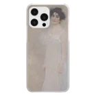 SONOTENI-ARTの001-009　グスタフ・クリムト　『セレナ・レーデラーの肖像』　クリア　スマホケース　iPhone 14ProMax/14Plus/13ProMax/12ProMax/11ProMax専用デザイン　CC5-2 Clear Smartphone Case