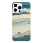 SONOTENI-ARTの003-006　葛飾北斎　『富嶽三十六景　武州玉川』　クリア　スマホケース　iPhone 14ProMax/14Plus/13ProMax/12ProMax/11ProMax専用デザイン　CC5-2 Clear Smartphone Case