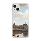 SONOTENI-ARTの008-003　フェルメール　『デルフト眺望』　クリア　スマホケース　iPhone 14/14Pro/13/13Pro/12/12Pro/11専用デザイン　CC5-1 Clear Smartphone Case