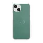 「Birth Day Colors」バースデーカラーの専門店の1月13日の誕生色「ファー」 Clear Smartphone Case