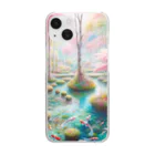 koro-sukeの桜の幻想世界 Clear Smartphone Case