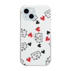 かまたクリーニング SUZURI支店の鳥になれなかったTV：画伯オリジナル Clear Smartphone Case