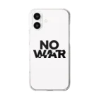 NoMoreWarの反戦｜NO WAR Clear Smartphone Case