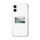 喫茶室ミントグリーンの大きい船 Clear Smartphone Case