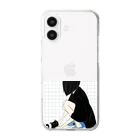 YXYの猫を拾う女の子。 Clear Smartphone Case