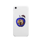 HANDSOMEの虎と青りんご_Tiger and apple Clear Smartphone Case