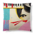 ミネムラコーヒーのゴルフクラブでピアノを叩き壊す主婦 Cushion