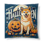 Naoki21のDOG x HALLOWEEN 03🟦(濃色用) Cushion