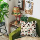 18ban's shopのフクロウドット柄 Cushion
