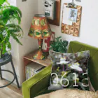 ς ua· Birthday flowerの6月13日 ブライダルベール Cushion