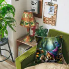 ３月ドラゴンの魔法使いの居眠り子猫 Cushion