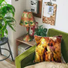 🍩tarojiro(たろじろ) shop🍩の捕らわれの土ロボット模様 Cushion