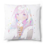 ヤバいTシャツ屋しゃんの暑い夏はアイスだ007 Cushion