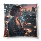 煙草と日常の煙草女子　喧騒 Cushion