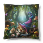 ３月ドラゴンの魔法使いの居眠り子猫 Cushion