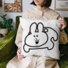 蓬のたたかううさぎさん Cushion