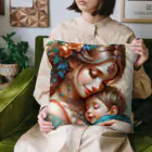 伏鬼洋服店の母から子への慈愛 Cushion