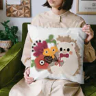 NAKAYUKA Online shopのハリネズミ&ブーケ Cushion