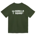 GORILLA SQUAD 公式グッズショップのGORILLA SQUAD ロゴ白 Dry T-Shirt