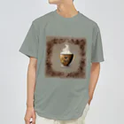 leisurely_lifeのA richly decorated coffee-inspired T-shirt design Dry T-Shirt