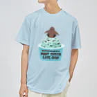 nagisa-ya(なぎさや) ペンギン雑貨のペンギン印のチョコミントアイス Dry T-Shirt