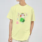 旅猫王子れぉにゃん👑😼公式(©️レイラゆーし。©️ Layla-246yuusi.)のメロンソーダ☆れぉにゃんＴシャツ(背景なし) Dry T-Shirt
