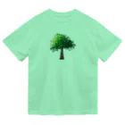 気まぐれ三毛猫の木漏れ日の木 Dry T-Shirt