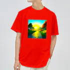 million-mindの雨に濡れた石畳 Dry T-Shirt