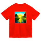 million-mindの雨に濡れた石畳 Dry T-Shirt