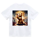 開運グッズショップ＠やんちゃな仔猫の開運！金の招き猫 Dry T-Shirt