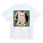 NORIMA'S SHOP のドレスを着た白い子猫のアンティーク風肖像画 Dry T-Shirt