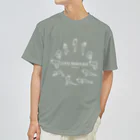 ヒラマツオ＆ヨガマツオのSurya Namaskar（スーリヤナマスカーラ）white Dry T-Shirt