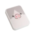 しらたまちゃんSHOPu〜🐽のお顔ドアップ Flat Tin Case