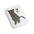 LalaHangeulの黒猫さん ハングルデザイン Flat Tin Case