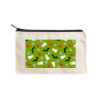 Makanaのおばけパーティー風呂敷（緑）　≪mayumi作≫ Flat Pouch