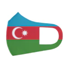 お絵かき屋さんのアゼルバイジャンの国旗 Face Mask