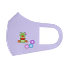 🐸かえるさんと仲間たち🐸のスイカとかえるさん Face Mask