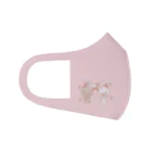 amuhina(あむひな)のうさぎのももうさとモコうさ(ピンク) Face Mask