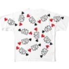 かまたクリーニング SUZURI支店の鳥になれなかったTV：画伯オリジナル All-Over Print T-Shirt