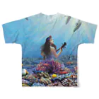 TOYOGON沖縄の琉球人魚FGTシャツ All-Over Print T-Shirt :back