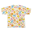 Illustrator イシグロフミカの動物たちとフルーツ All-Over Print T-Shirt :back