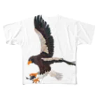 Makiko Goto goods storeの空の王者オオワシ All-Over Print T-Shirt